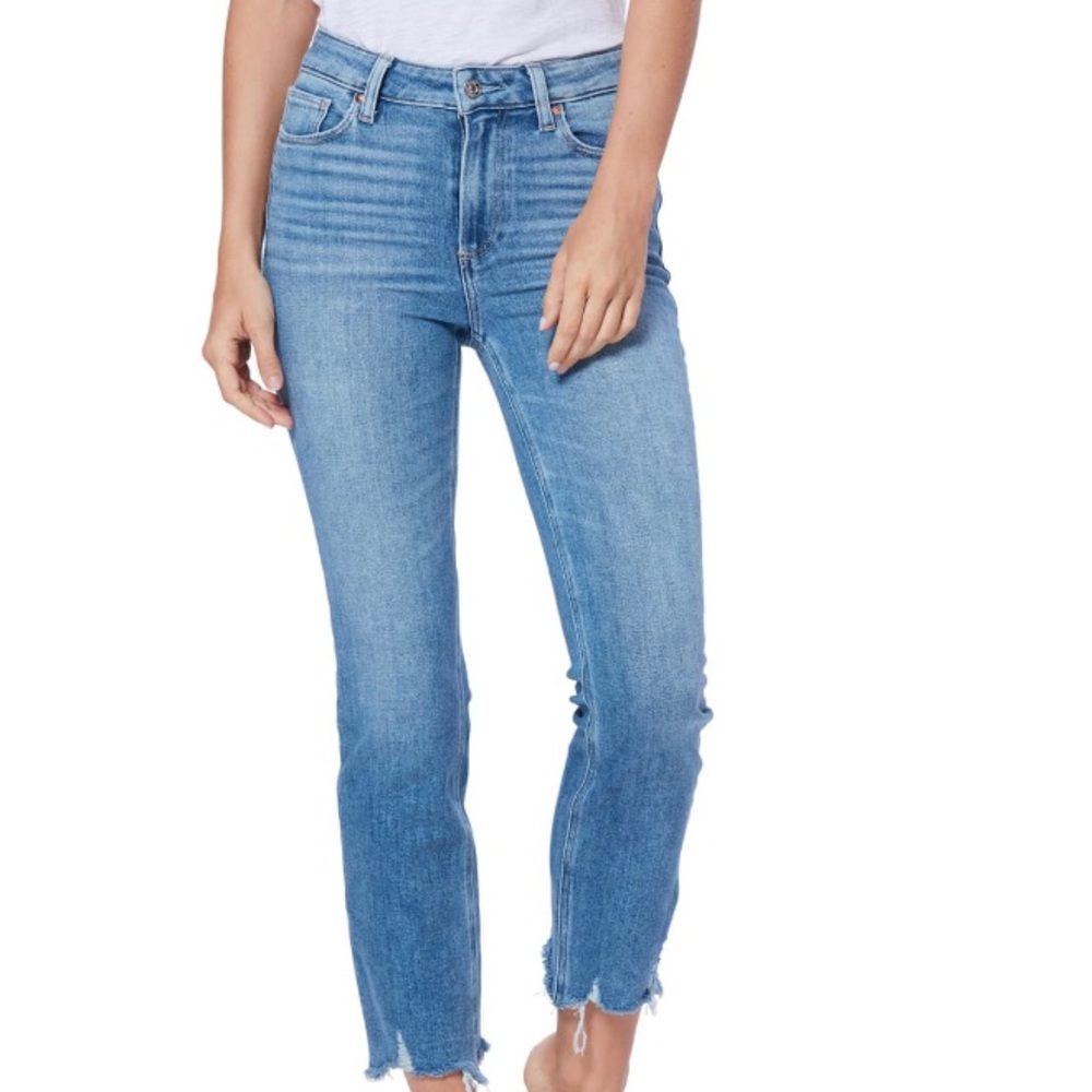 Paige Cindy High Waist Jeans - Mel w Destroyed Hem